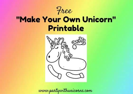 Make your Own Unicorn Printable