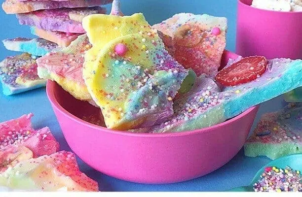 Unicorn Yogurt Bark