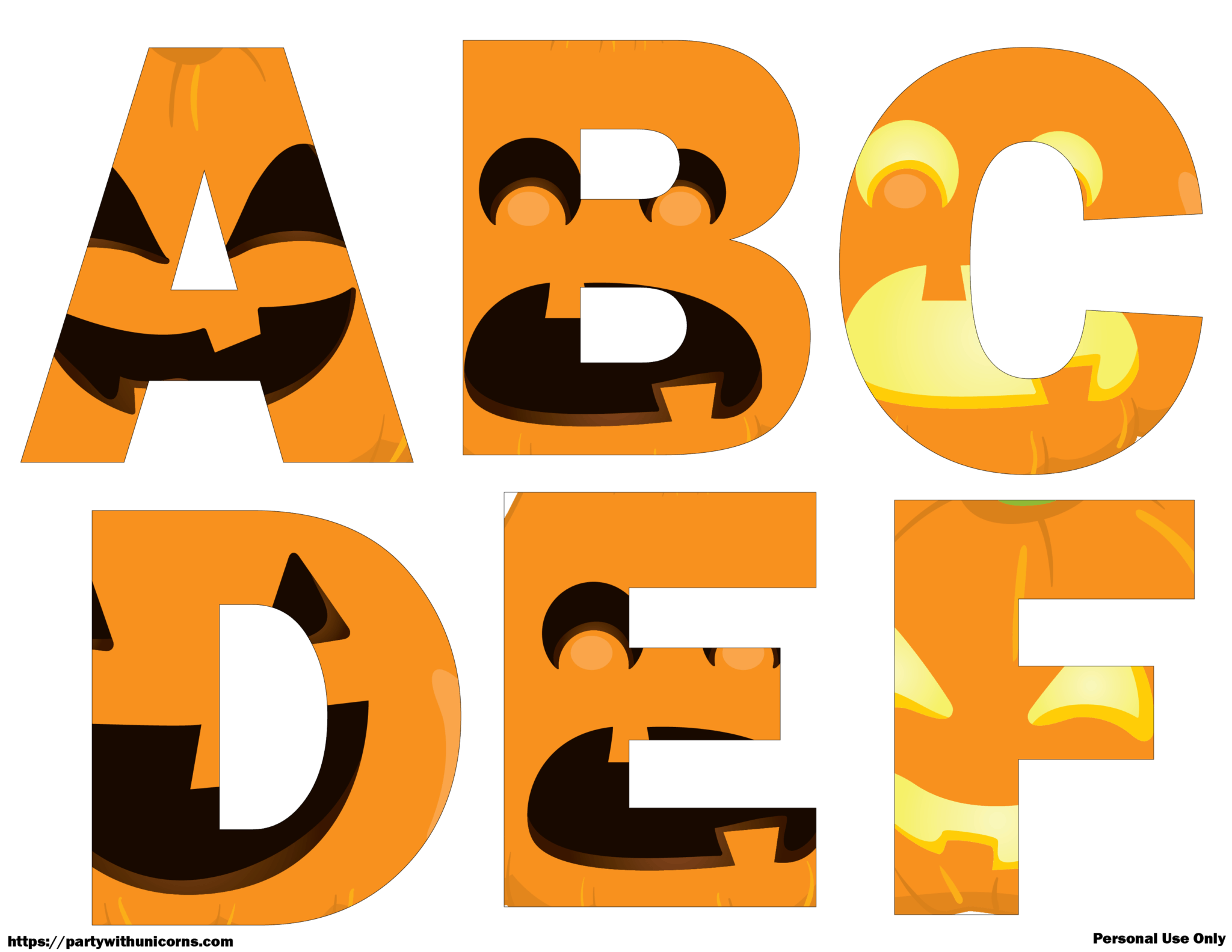 Halloween Letters 