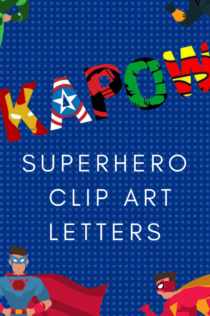 free printable superhero alphabet letters party with unicorns