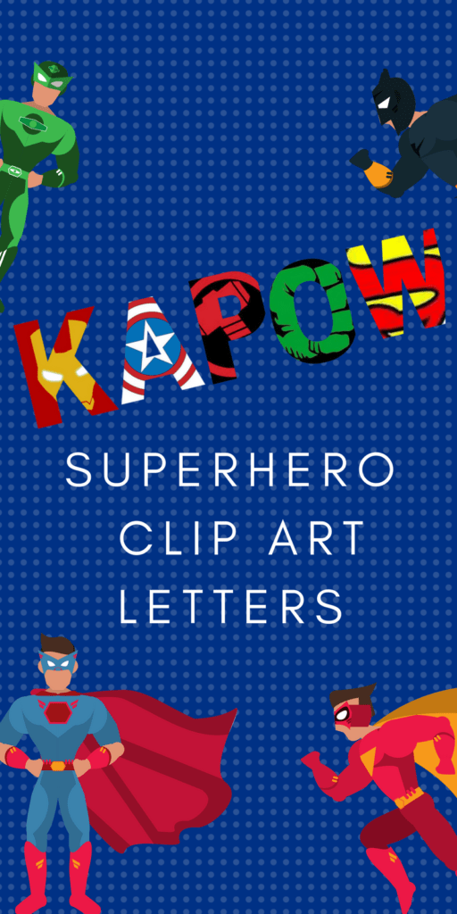 Free Printable Superhero Alphabet Letters