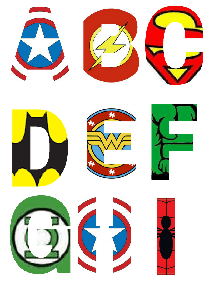 avengers font letters