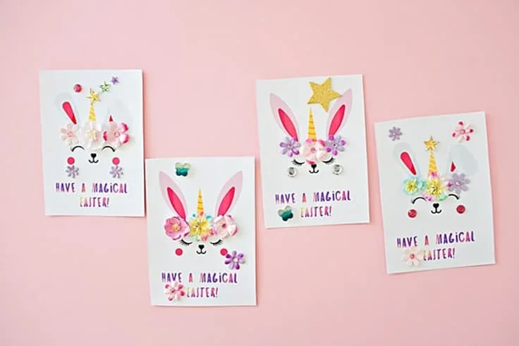 Bunny Unicorn Easter Card