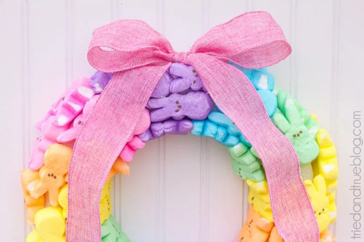 Rainbow Bunny Wreath