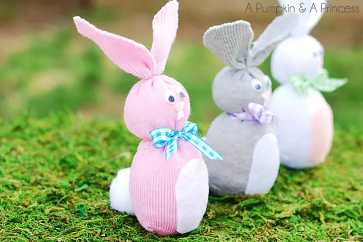 Sock Bunny Easter Craft