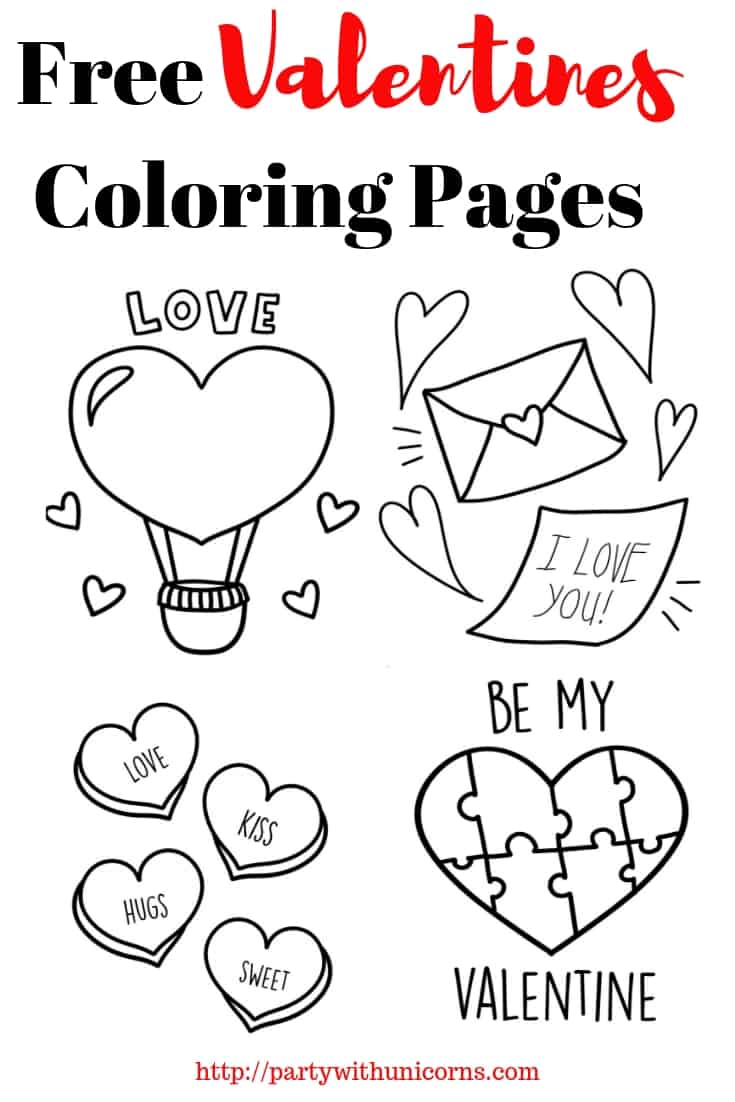 Free Valentines Coloring Pages