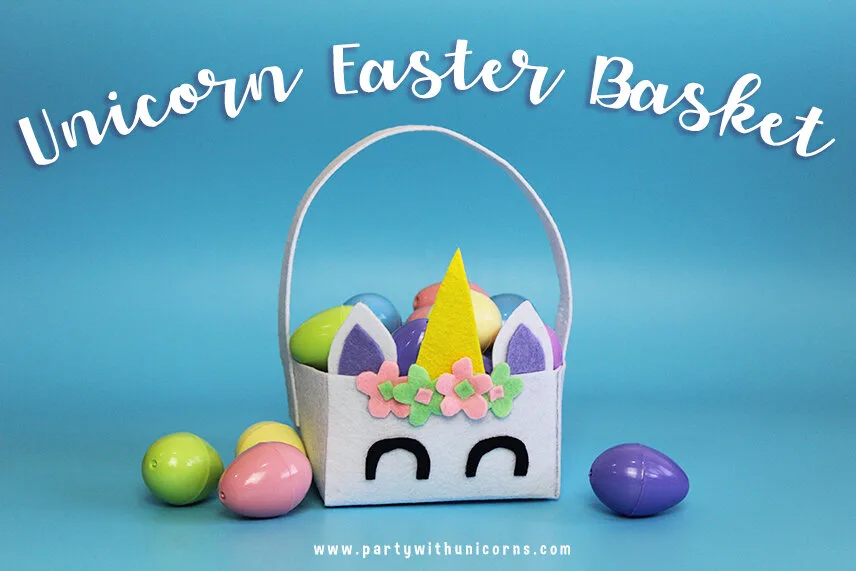 Unicorn Easter Basket Cover