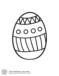 easter coloring sheet- Easter Egg