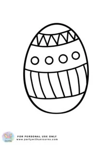 easter coloring sheet- Easter Egg