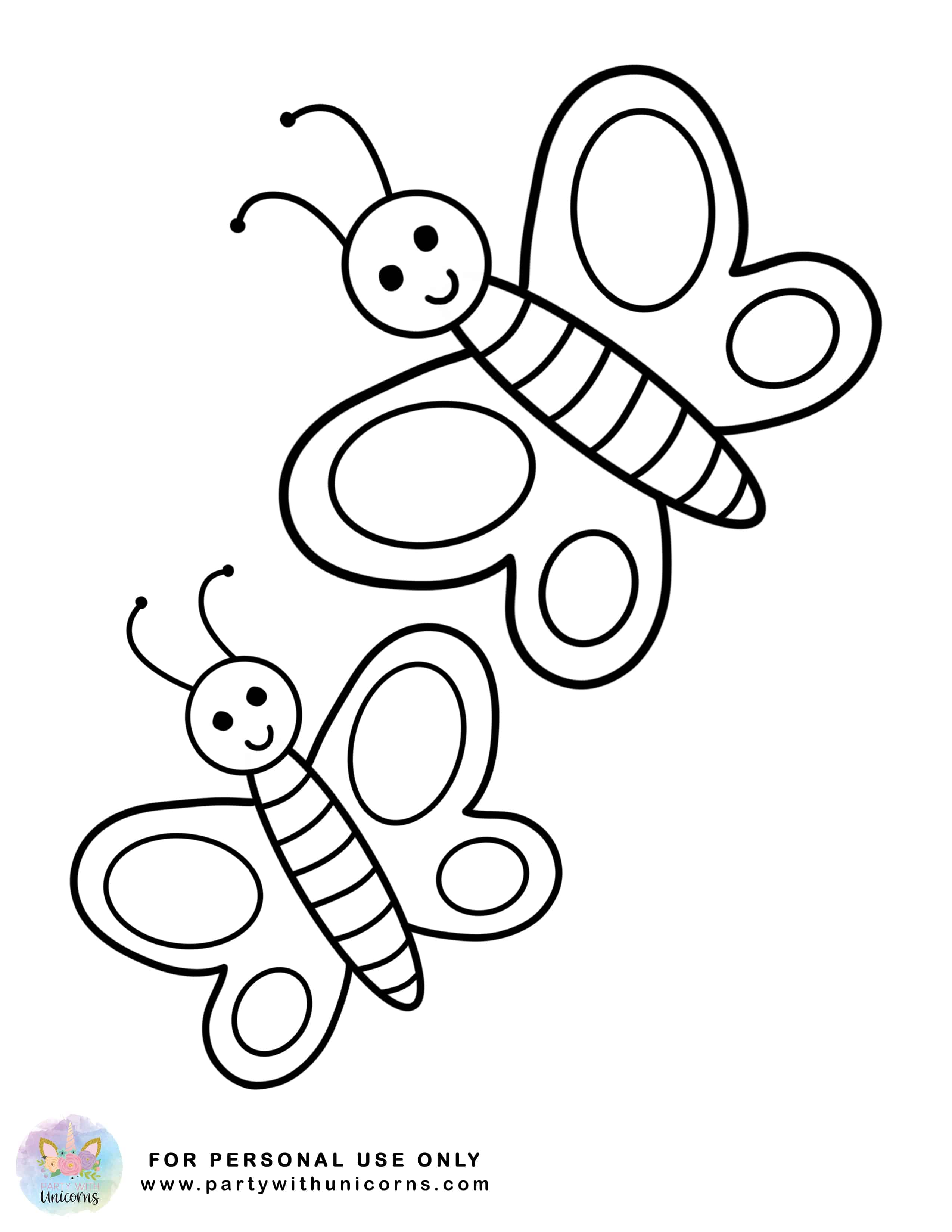Spring Coloring pages Butterfly