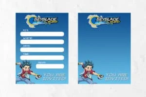 Beyblade Invitations