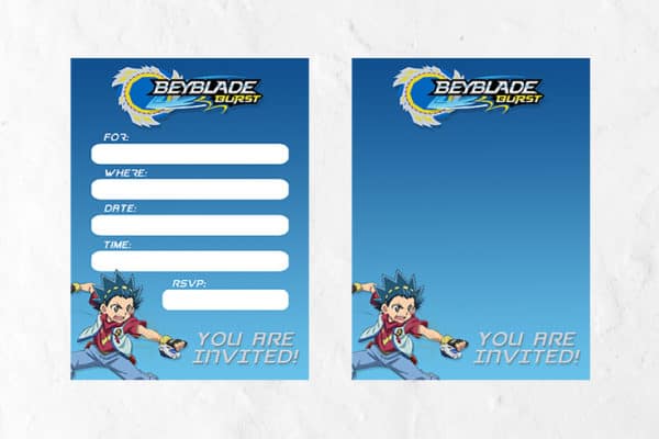Beyblade Party Printables - Free Download - Party with Unicorns