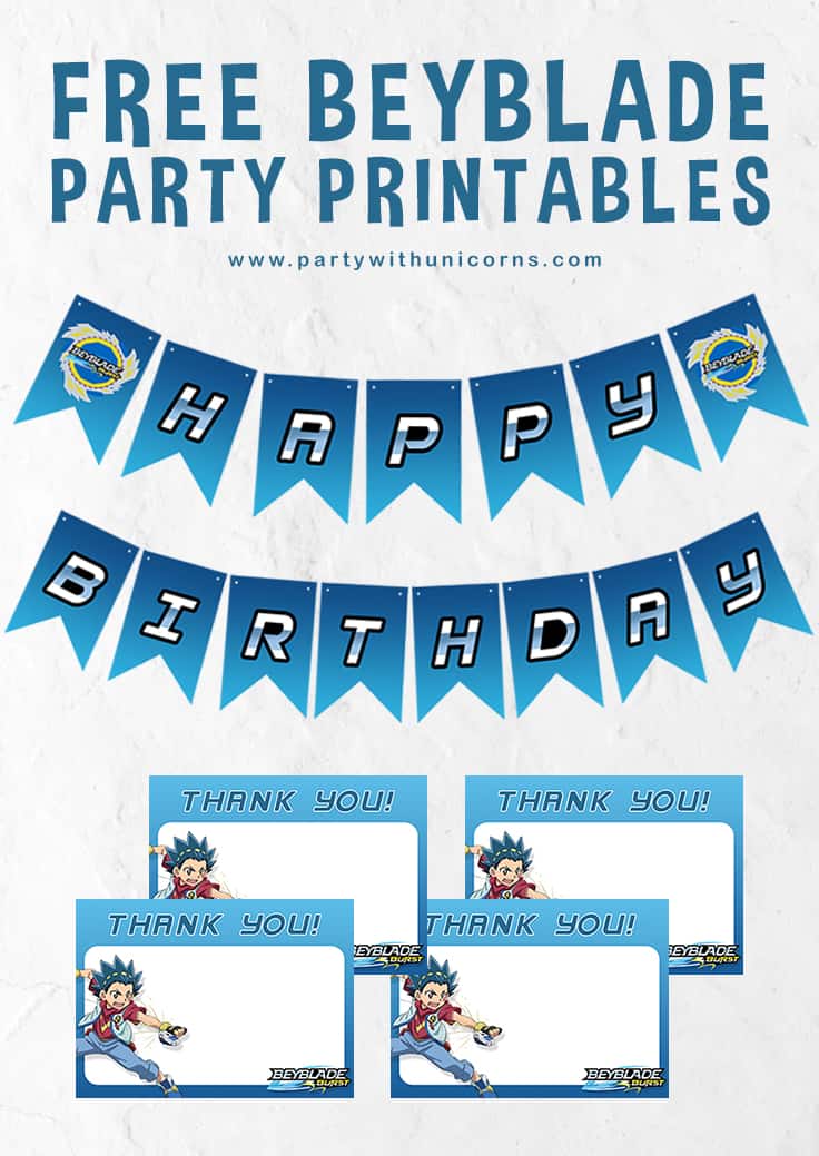 Beyblade Party Printables Free Download