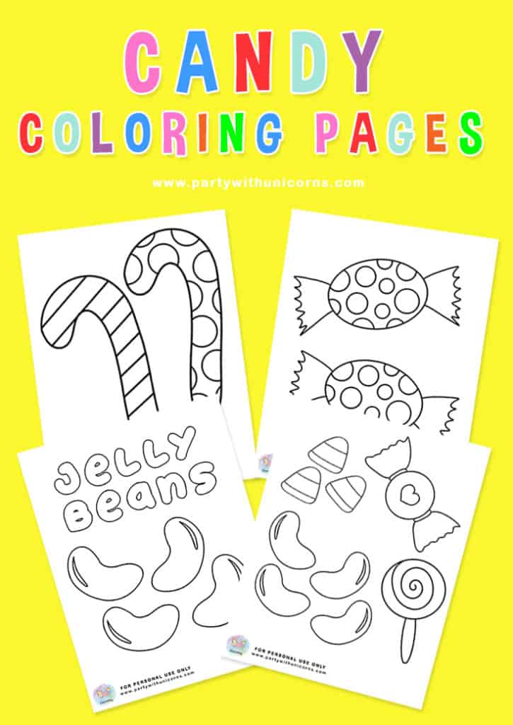 Candy Coloring Pages Pinterest Tile