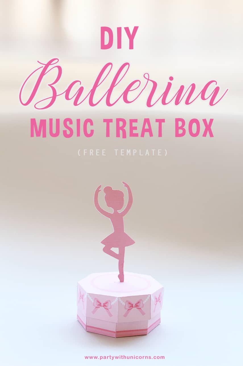 DIY Ballerina Music Treat Box Pinterest Tile
