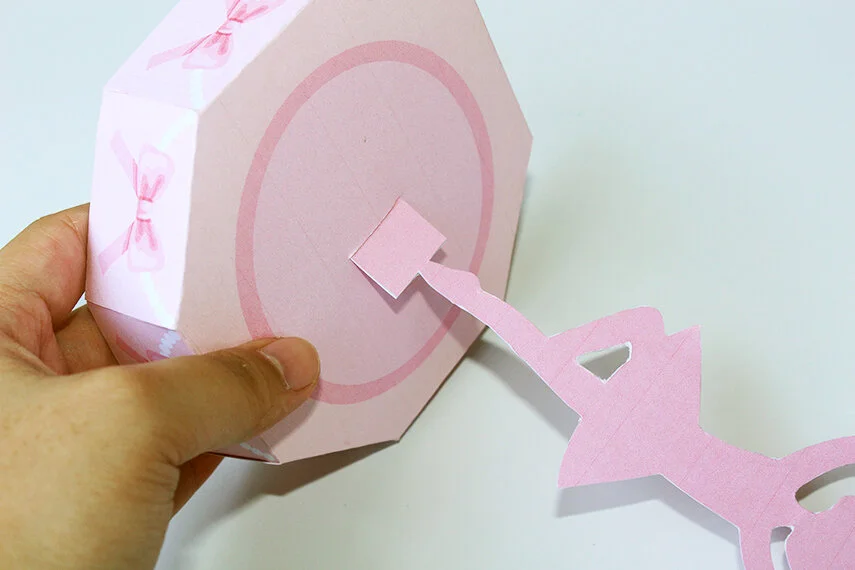 DIY Ballerina Music Treat Box Step 13