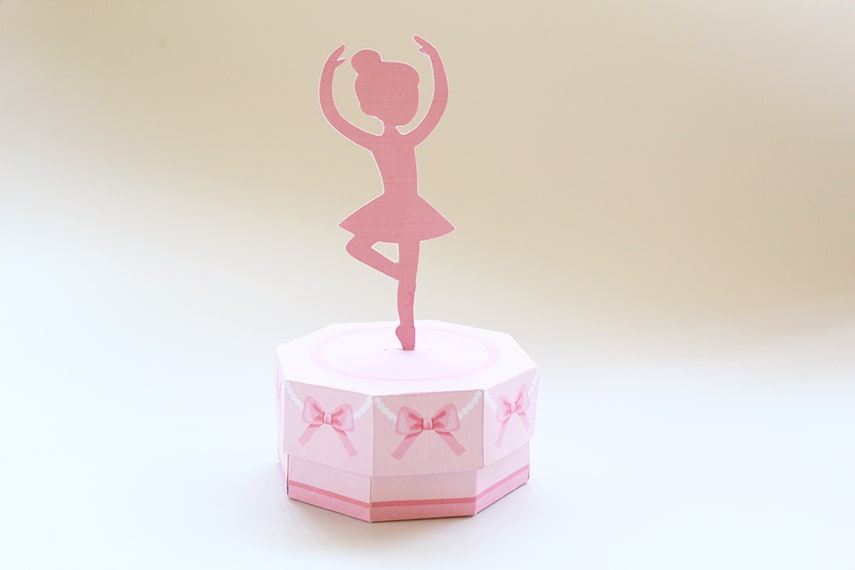 DIY Ballerina Music Treat Box Step 15