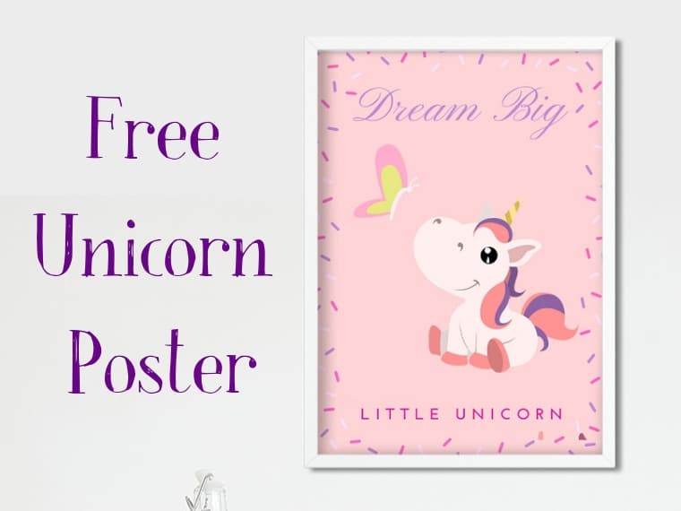 Free Unicorn Poster