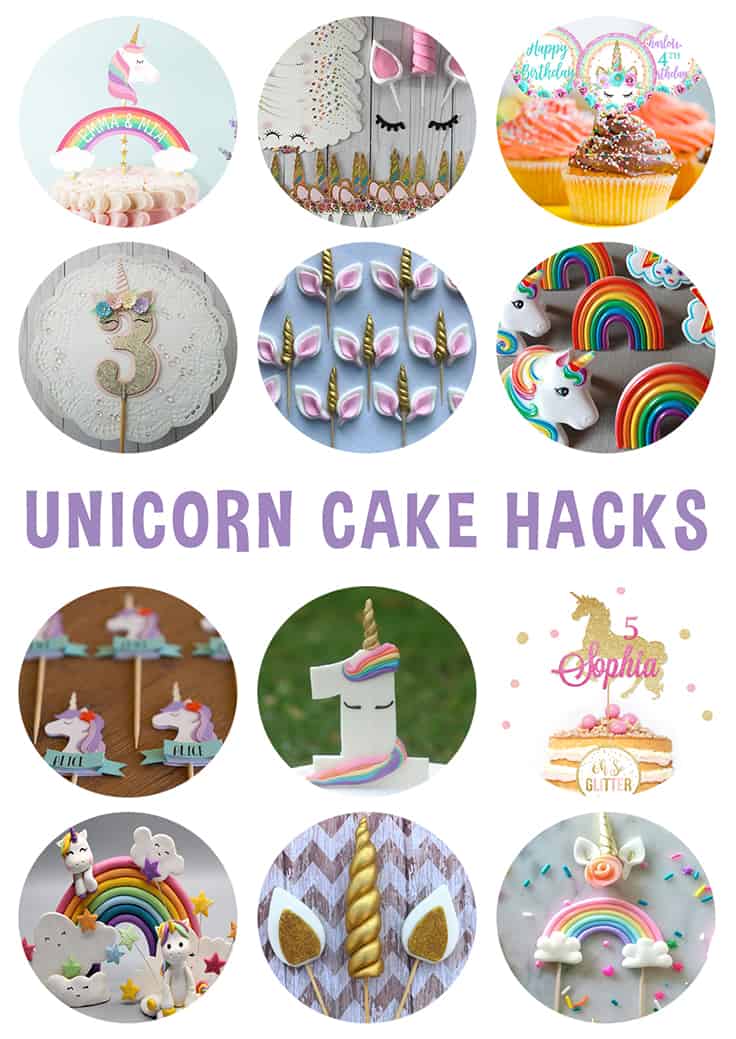 Unicorn Cake Hacks Pinterest Tile
