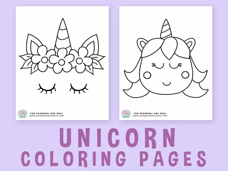 Unicorn Coloring Pages Featured Image