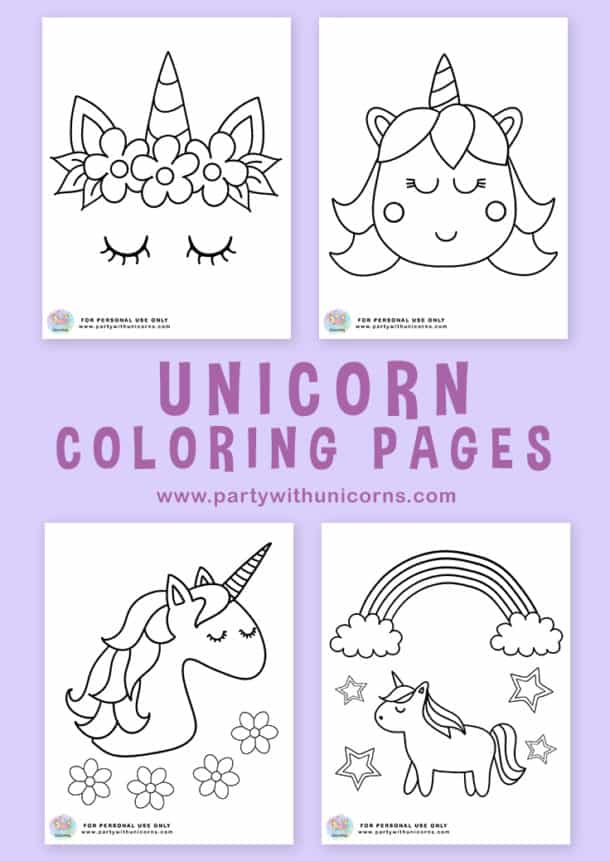 Download Unicorn Coloring Pages