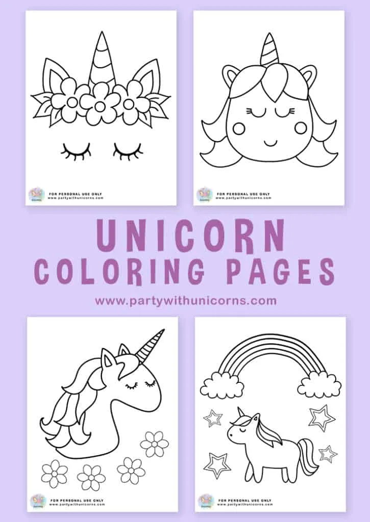 Unicorn Coloring Pages Pinterest Tile