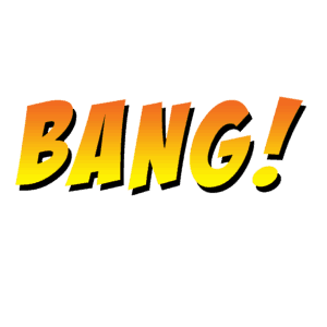 superhero action word clip art - bang