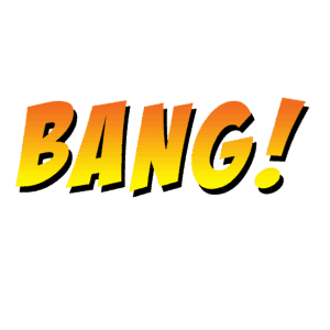 superhero action word clip art - bang