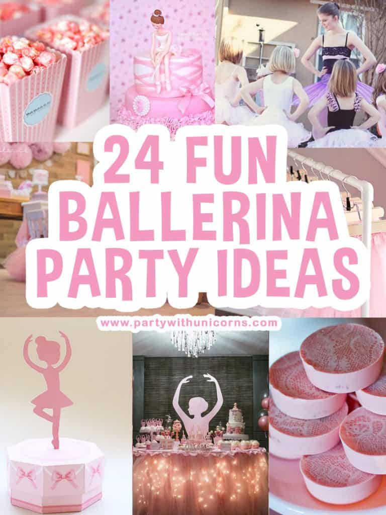 Ballerina party Decorations Ballerina centerpiece Pink and 