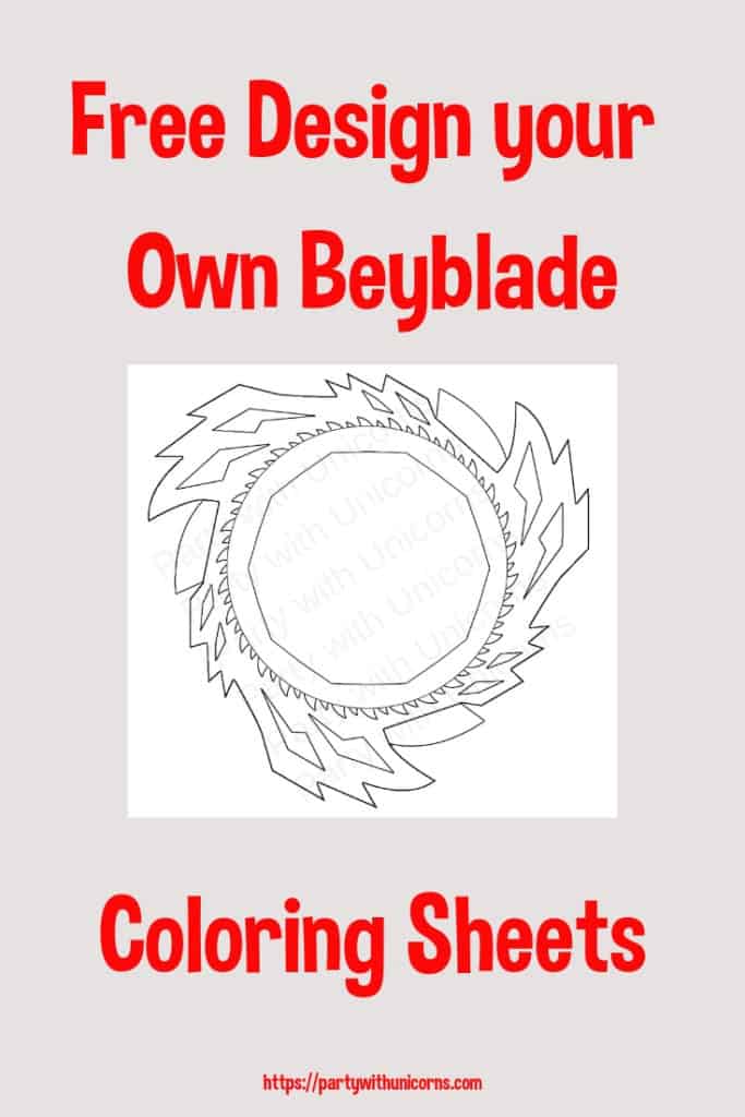 Beyblade coloring Sheet