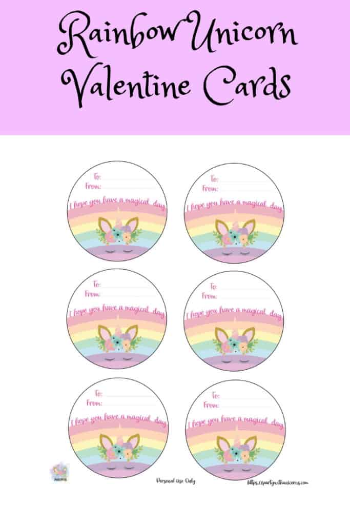 Unicorn Valentines