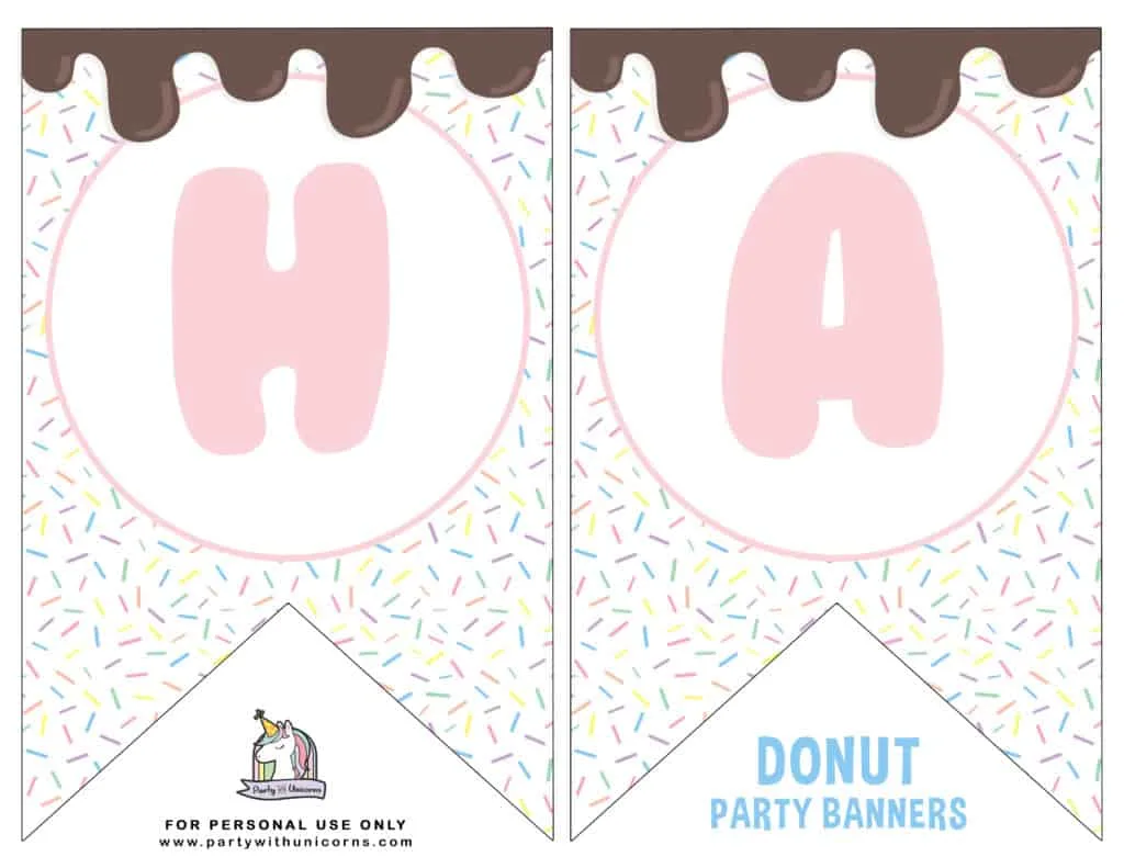DONUT PARTY BANNER PAGE 1