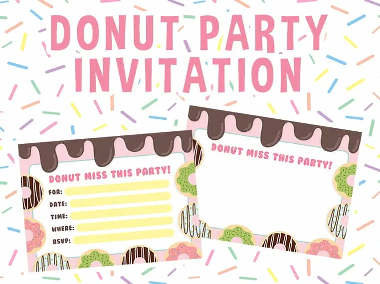 Donut Party Invitation Featured Image