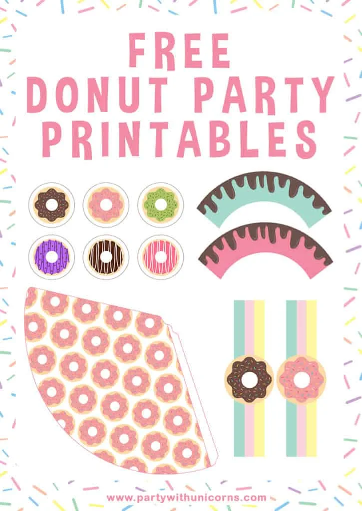 I Donut Believe It! Donut Party Printable and Photo Prop for Kid's