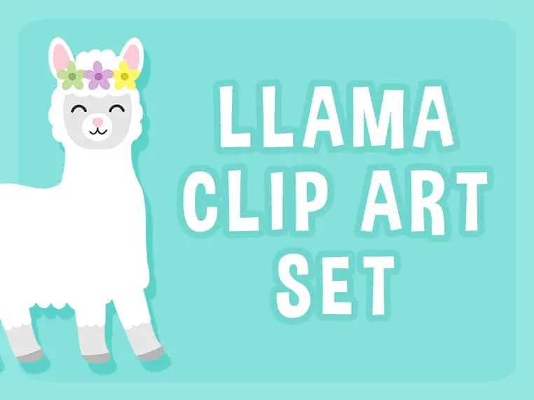 Llama Clip Art set
