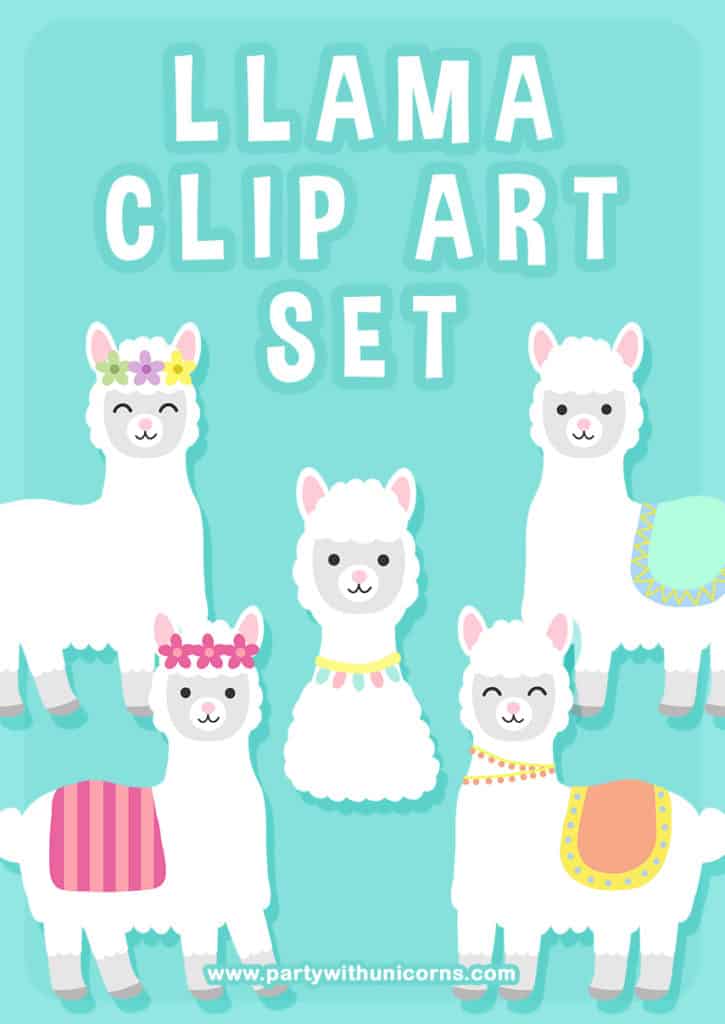 Llama Clip Art Set