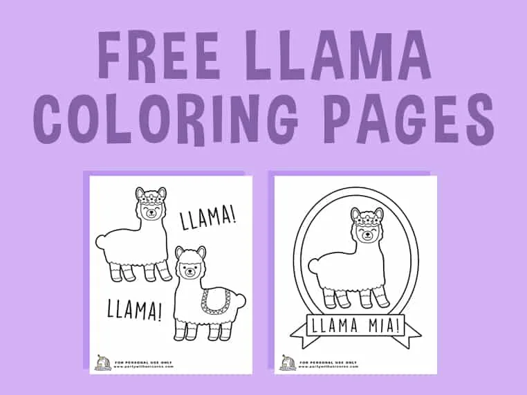Llama Coloring Pages Featured Image