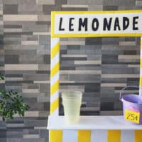 DIY Cardboard Lemonade Stand