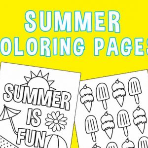 Summer Coloring Pages Featured Image