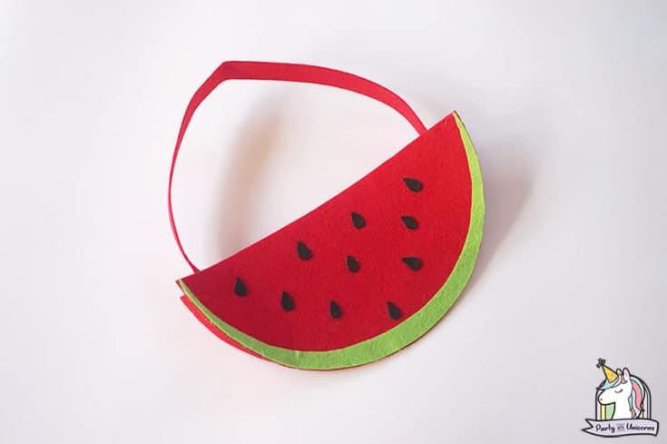 DIY Watermelon Straw Tote Bag for Summer - Make and Takes