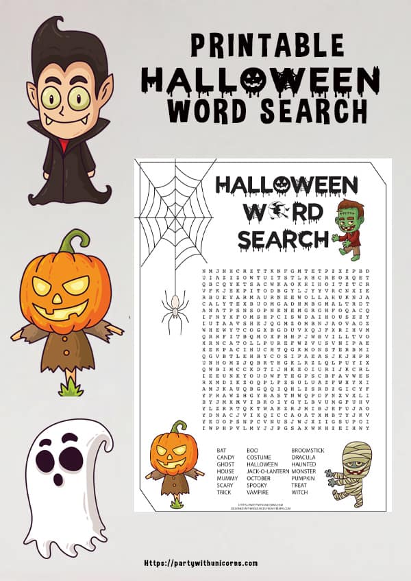 HALLOWEEN WORD SEARCH