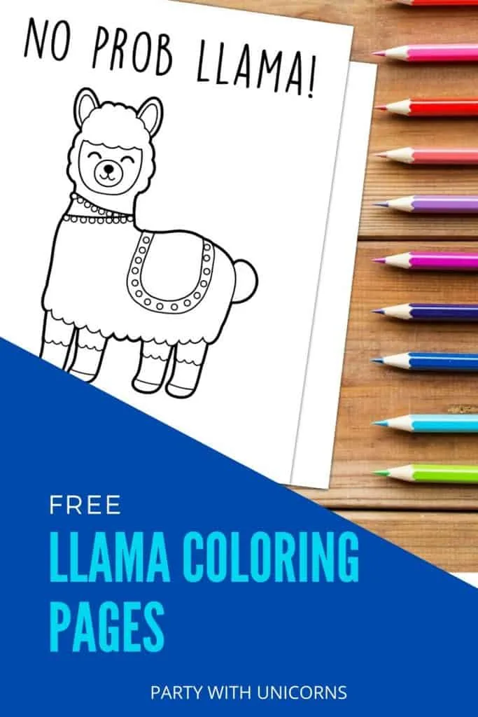 Llama Coloring Pages