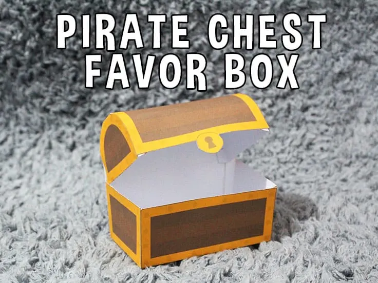 Pirate Chest Favor Box 