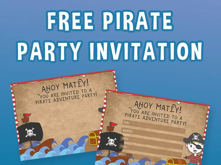 ree printable pirate party invitations