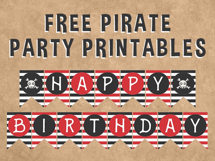Free Pirate Party Printables