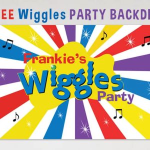 Wiggles Party Birthday Banner
