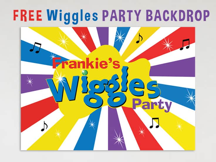 Wiggles Party Birthday Banner