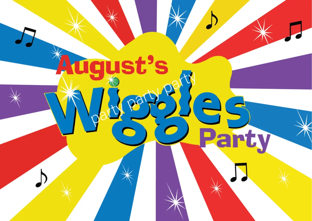 Wiggles Birthday Party Backdrop