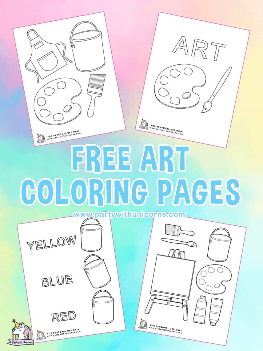 FREE Art Coloring Pages