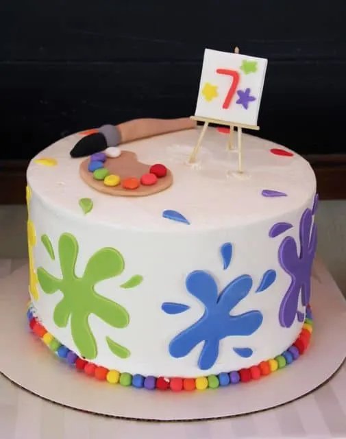 Art Birthday Party Guide - Paper and Cake